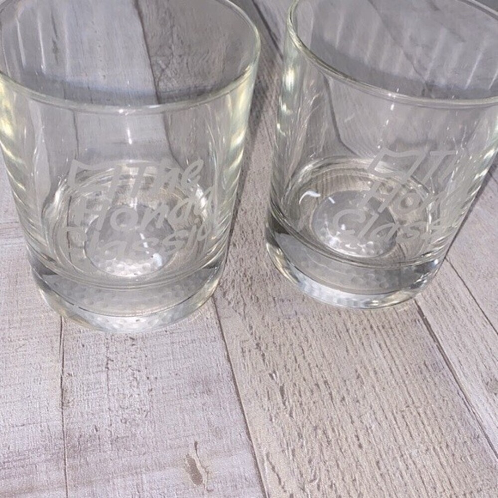 The Honda Classic set of two whiskey glasses
